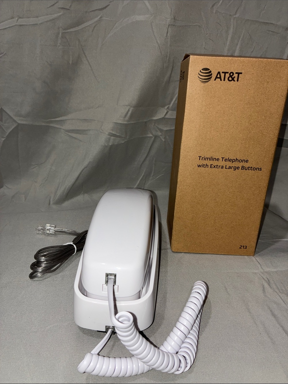 AT&T Trimline Telephone in White For Landline